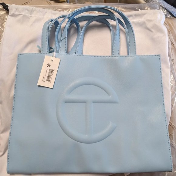 Telfar Handbags - Telfar Medium Pool Blue Shopping bag